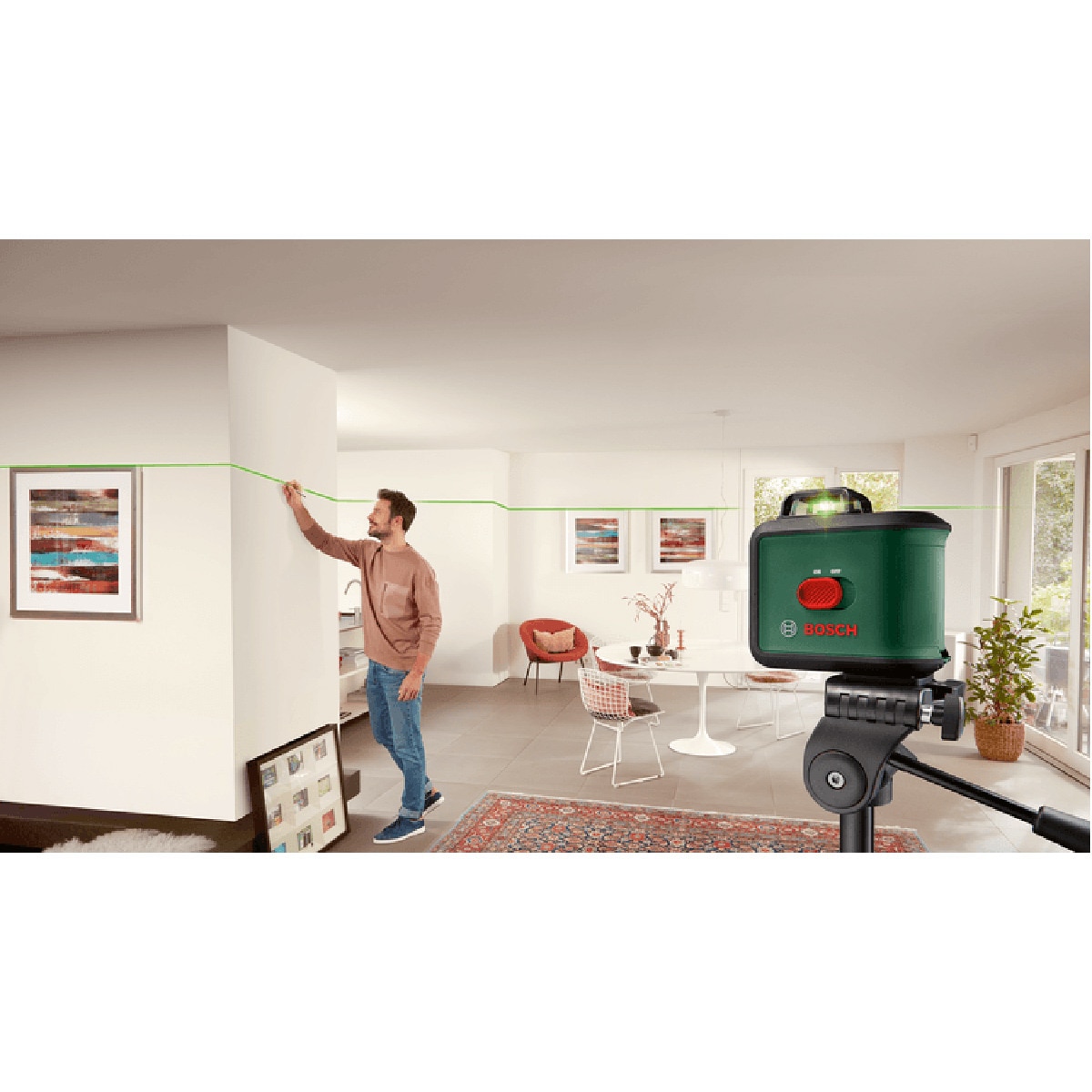 Nivel Láser Universal 360 + Trípode TT150 Verde / Negro-3