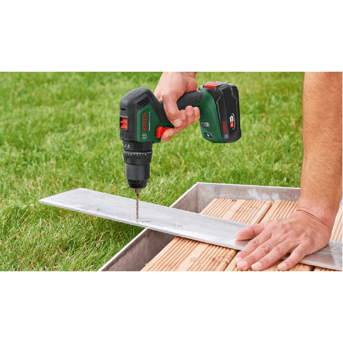 Taladro Percutor a Batería Universal Impact 18 V con 2 BateríasPower For All Verde / Negro-6