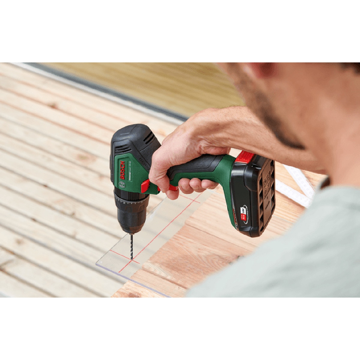 Taladro Percutor a Batería Universal Impact 18 V con 2 BateríasPower For All Verde / Negro-7