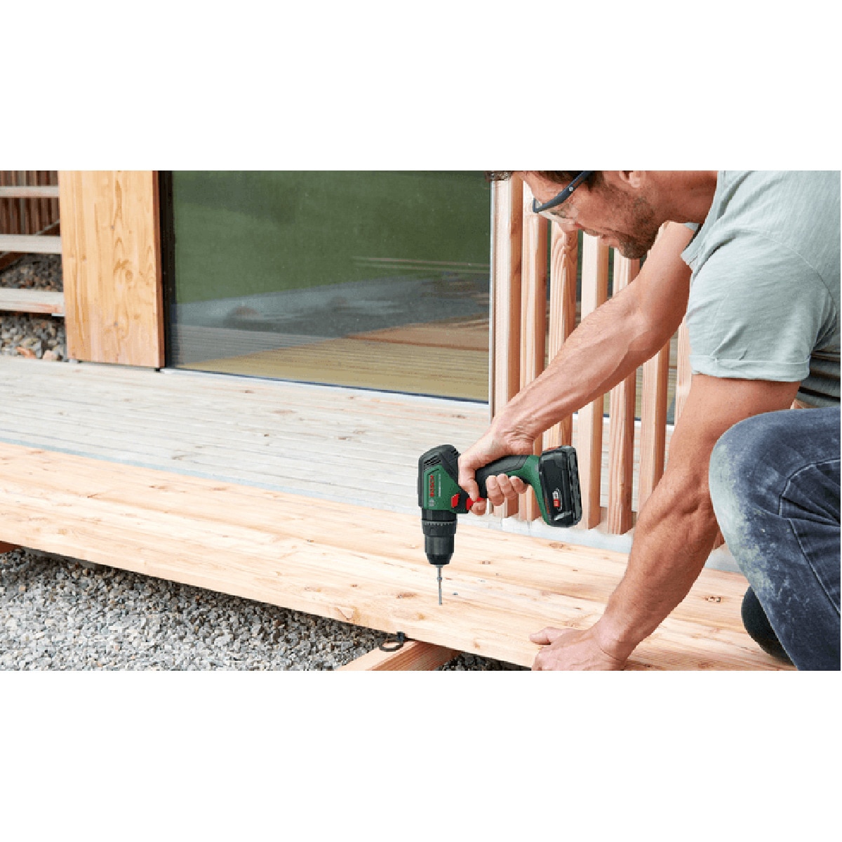 Taladro Percutor a Batería Universal Impact 18 V con 2 BateríasPower For All Verde / Negro-5
