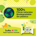 Kids wet toilet paper with fruity fragrance packet 74 units