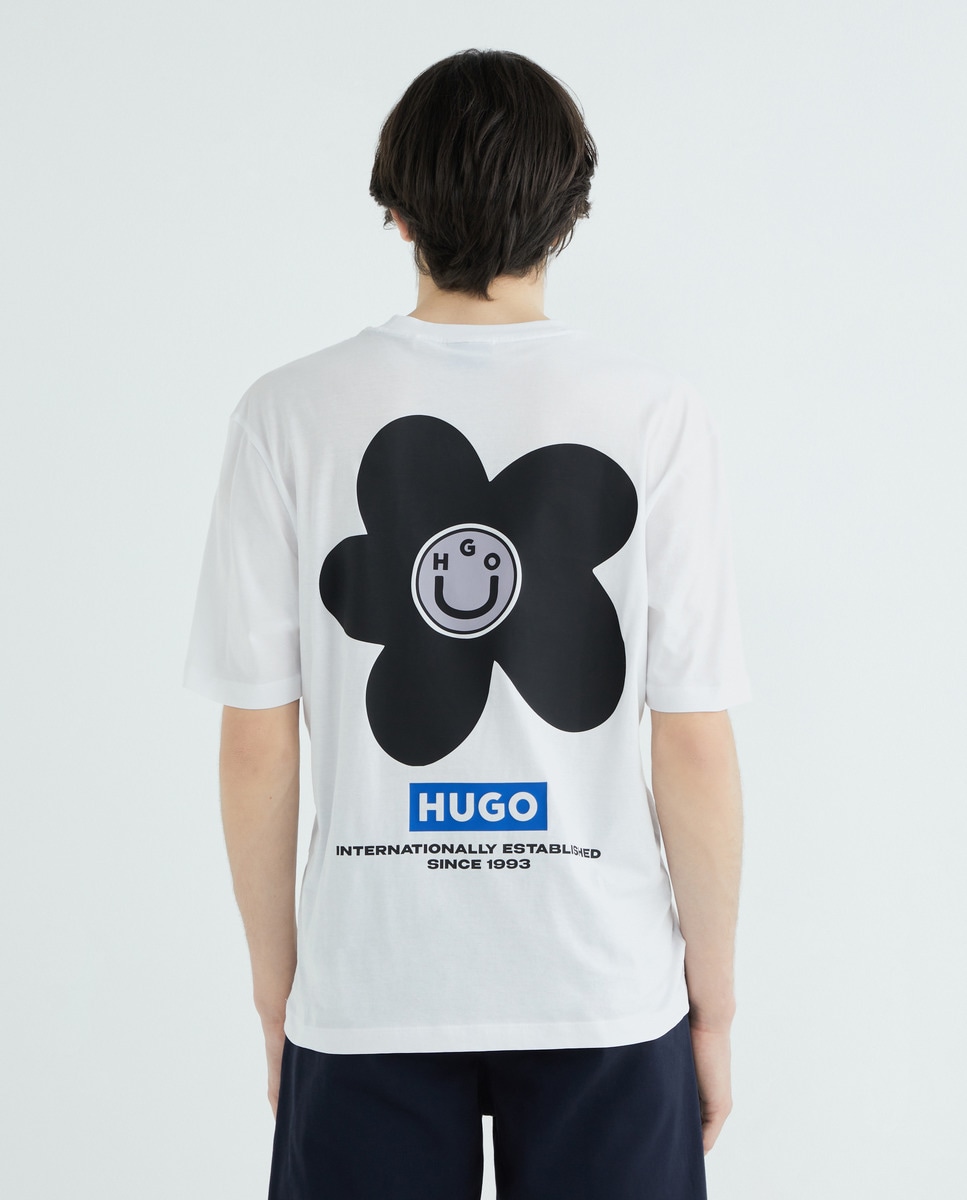 T-shirt em Algodão Branco-3