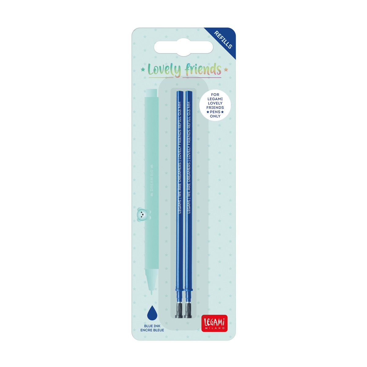 Conjunto 2 Recargas Gel Legami Blue 1