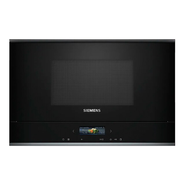 Imagem 0 de Micro-ondas com Grill Encastrável Siemens iQ700 BF722R1B1 de 21 Litros - Preto