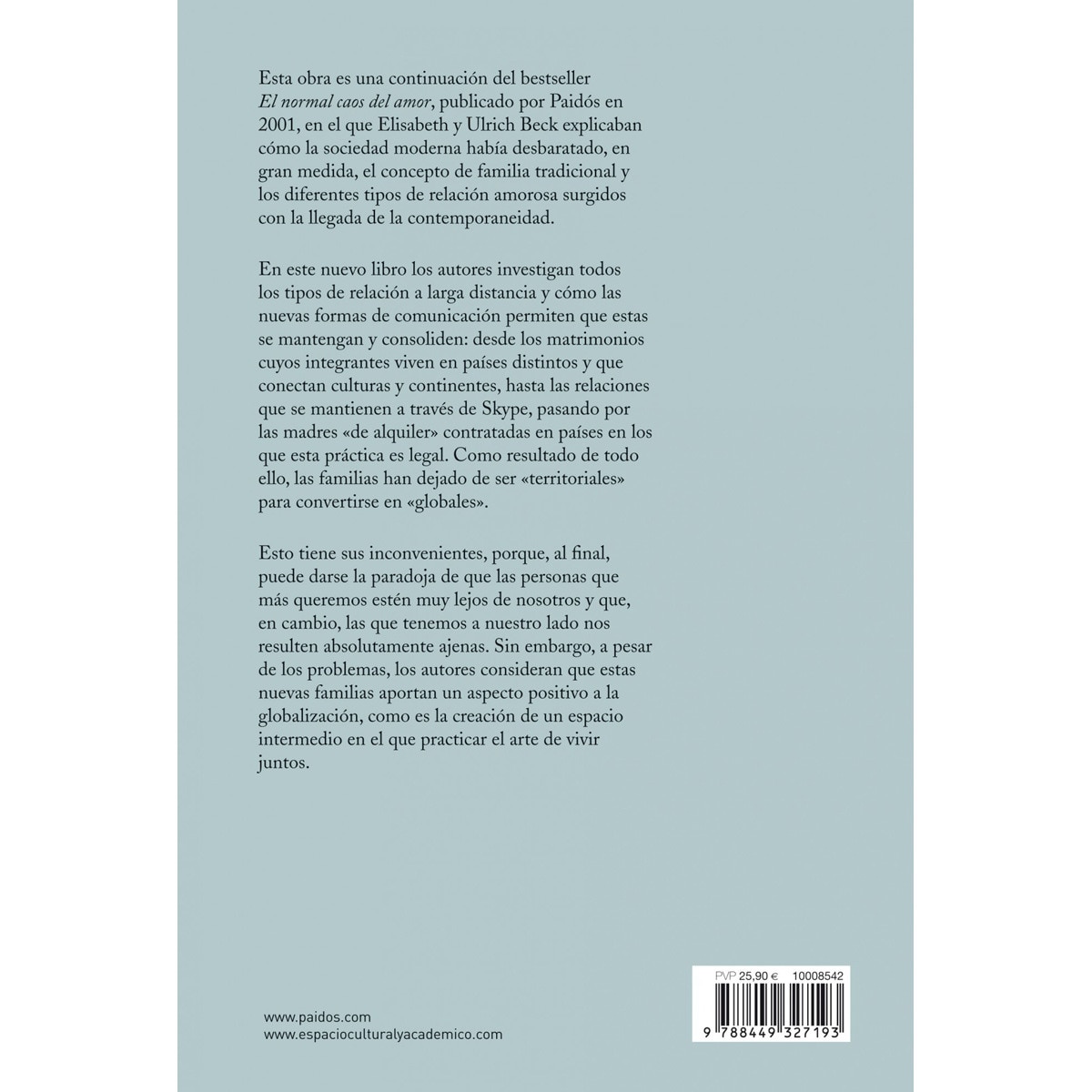 Amor a distancia: Nuevas formas de vida en la era global (Capa mole com abas) 2