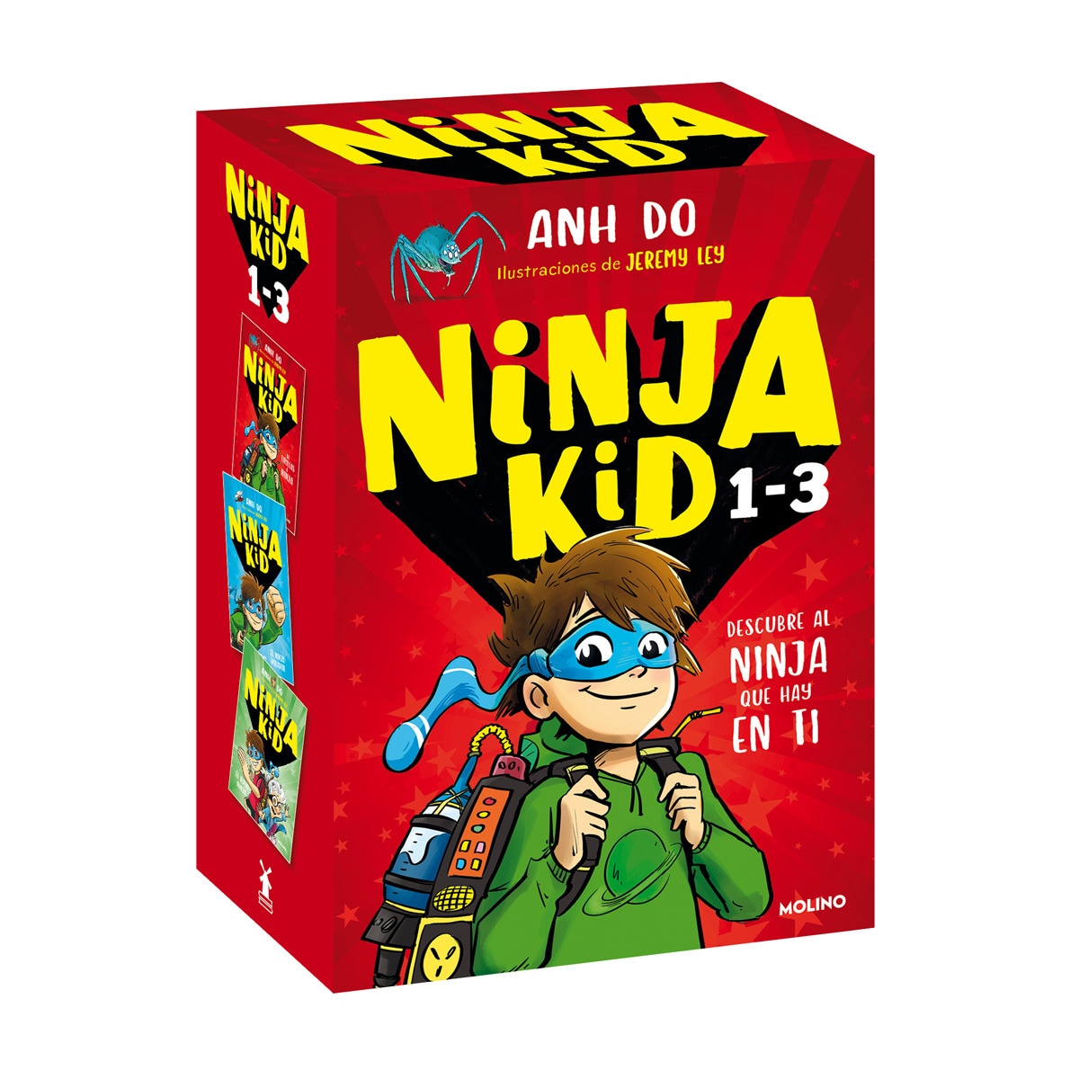 Imagen 0 de Ninja Kid - Estuche Ninja Kid 1, 2 y 3 (De tirillas a ninja | El ninja volador | El rayo ninja): Descubre al Ninja que hay en ti  (Tapa dura)