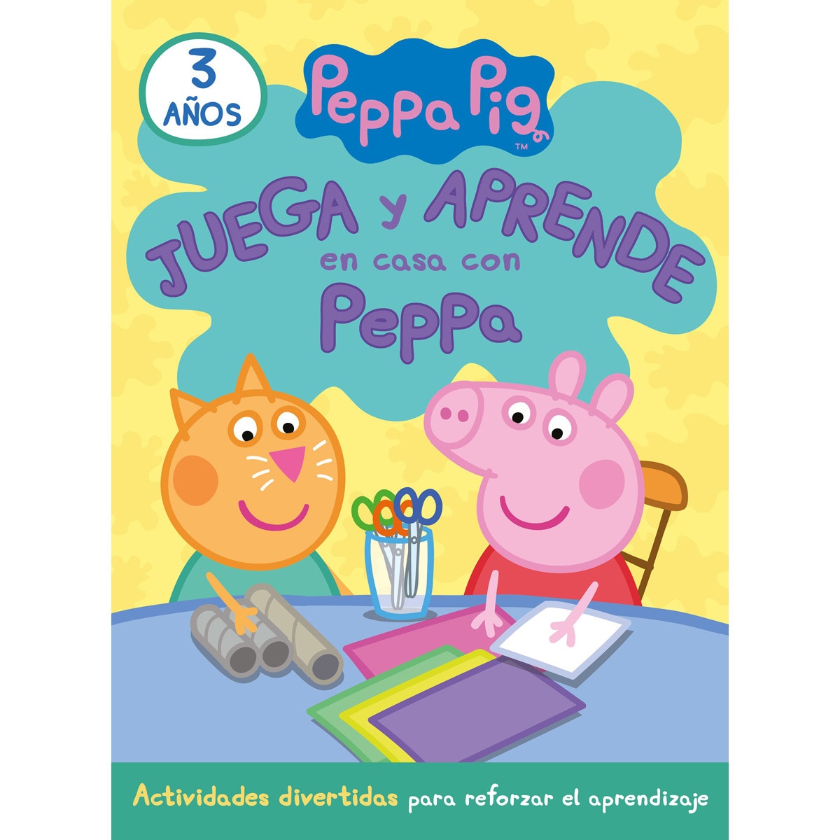 Juega y aprende en casa con Peppa (3 años).: Actividades divertidas para reforzar el aprendizaje 1