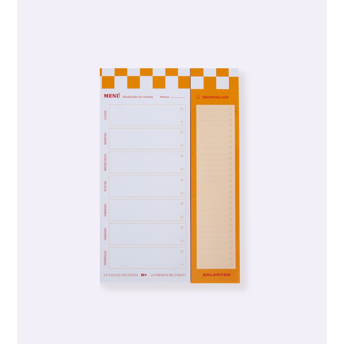 Menú semanl mostaza de Balamoda Amarillo / Blanco-1