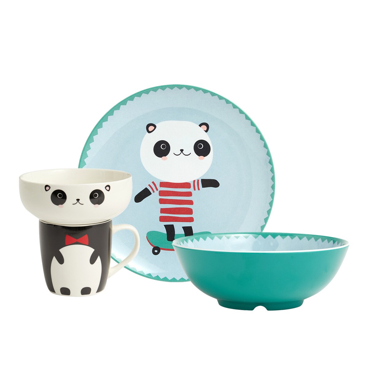 Vajilla infantil por piezas Panda Basics El Corte Inglés 1