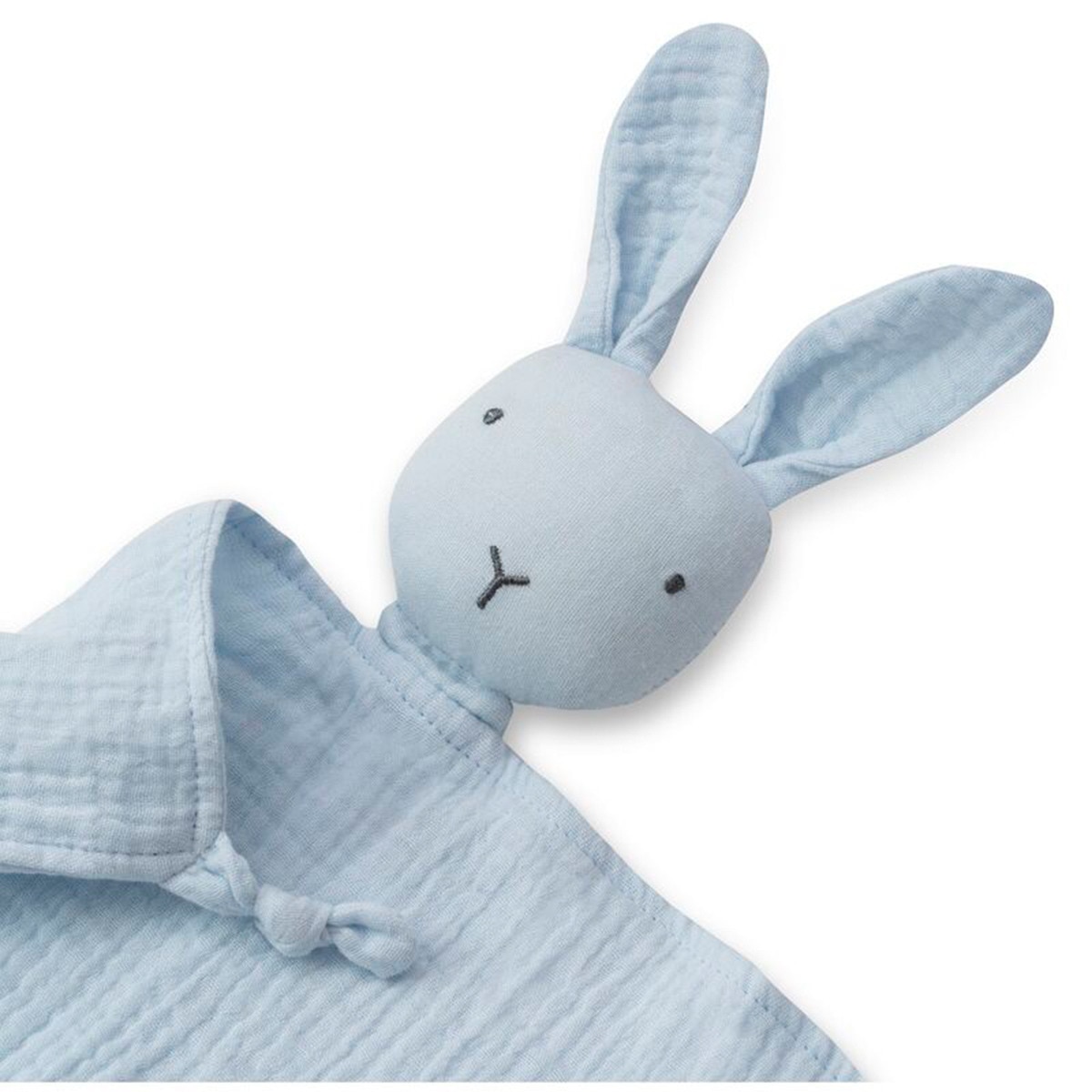 Dou dou Conejo en muselina de bambu? Azul Grisáceo Interbaby Azul-3