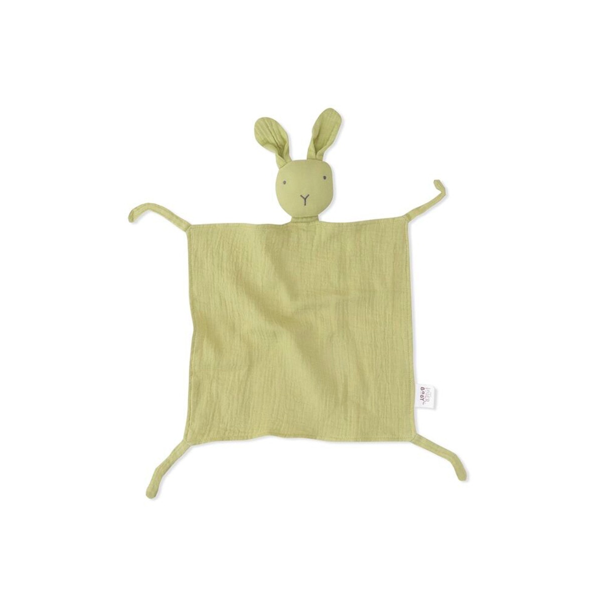 Imagen 0 de Dou dou Conejo en muselina de bambu? Verde Oliva Interbaby