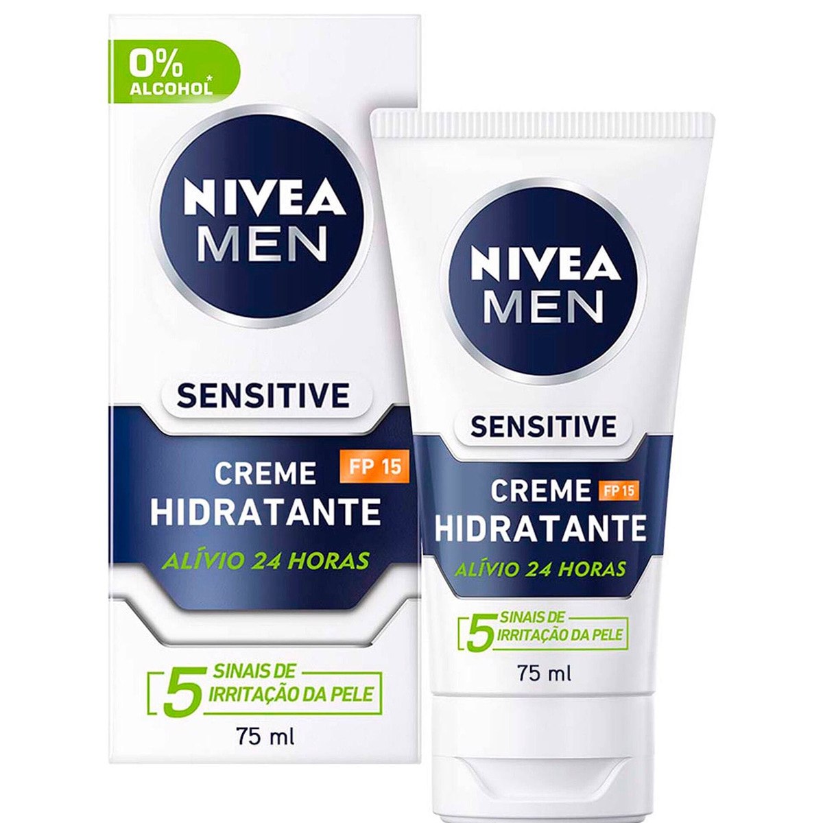 Creme de Rosto Men Sensitive Hidratante embalagem 75 ml