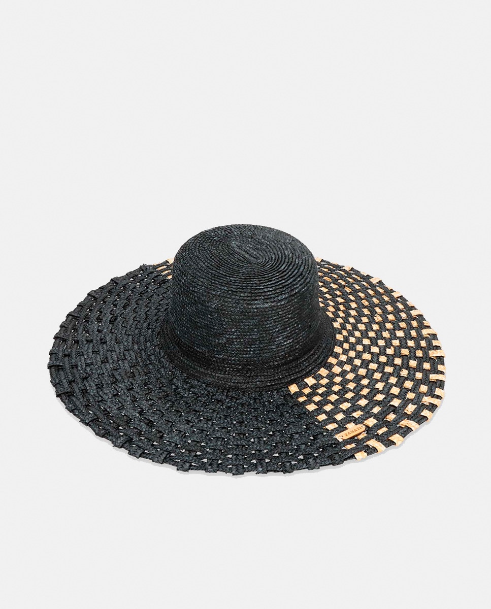 Chapéu de Palha Cuchi Tris-Tras Pizza Preto-1