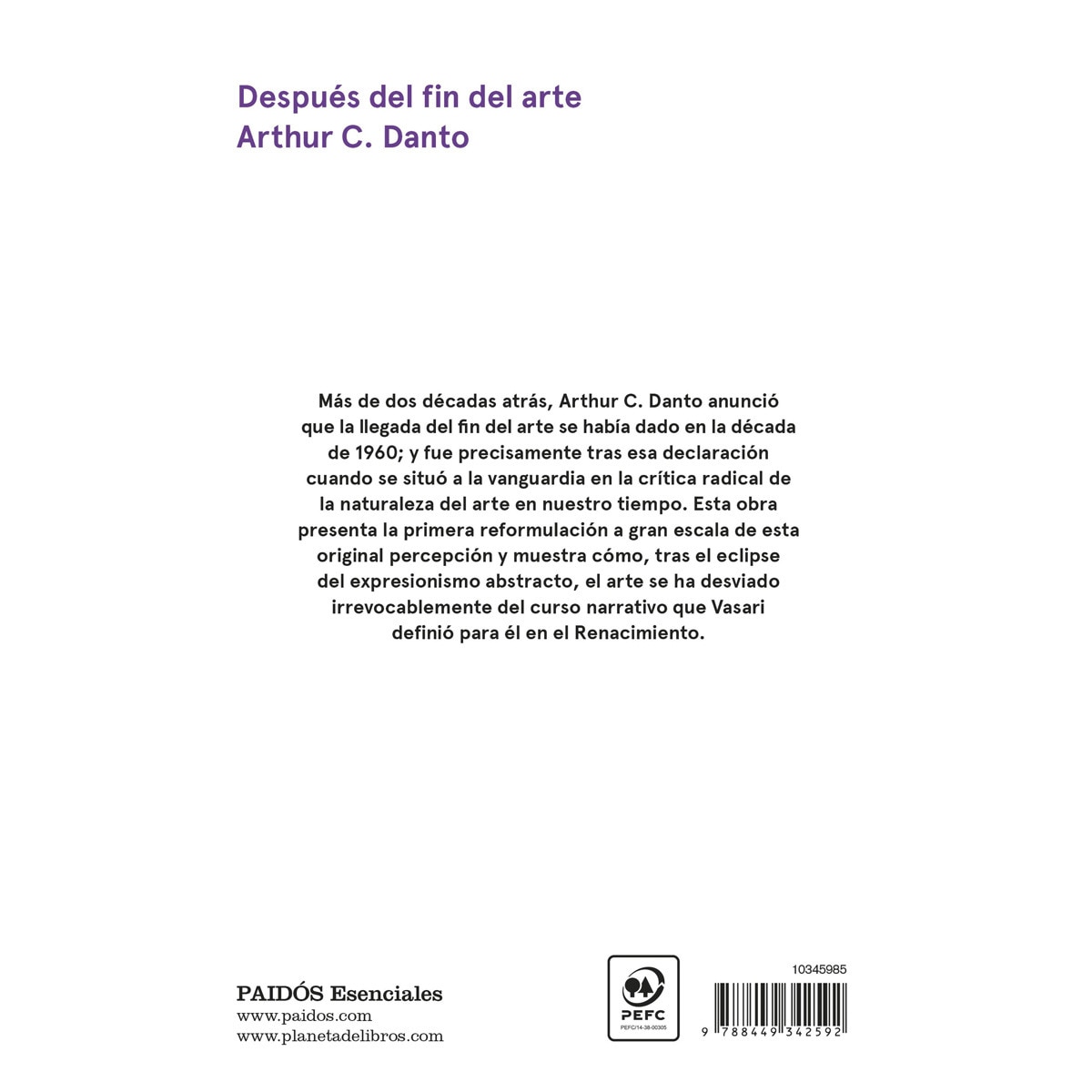 Después del fin del arte (Capa mole com abas) 2