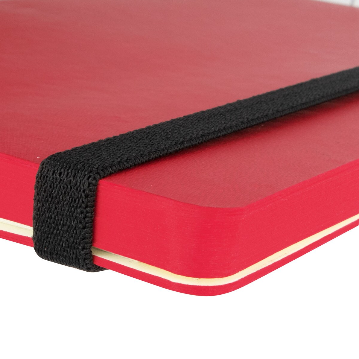 Cuaderno tapa blanda 72 hojas 80 g m2 Modern 100x150 mm liso Finocam rojo Rojo-4