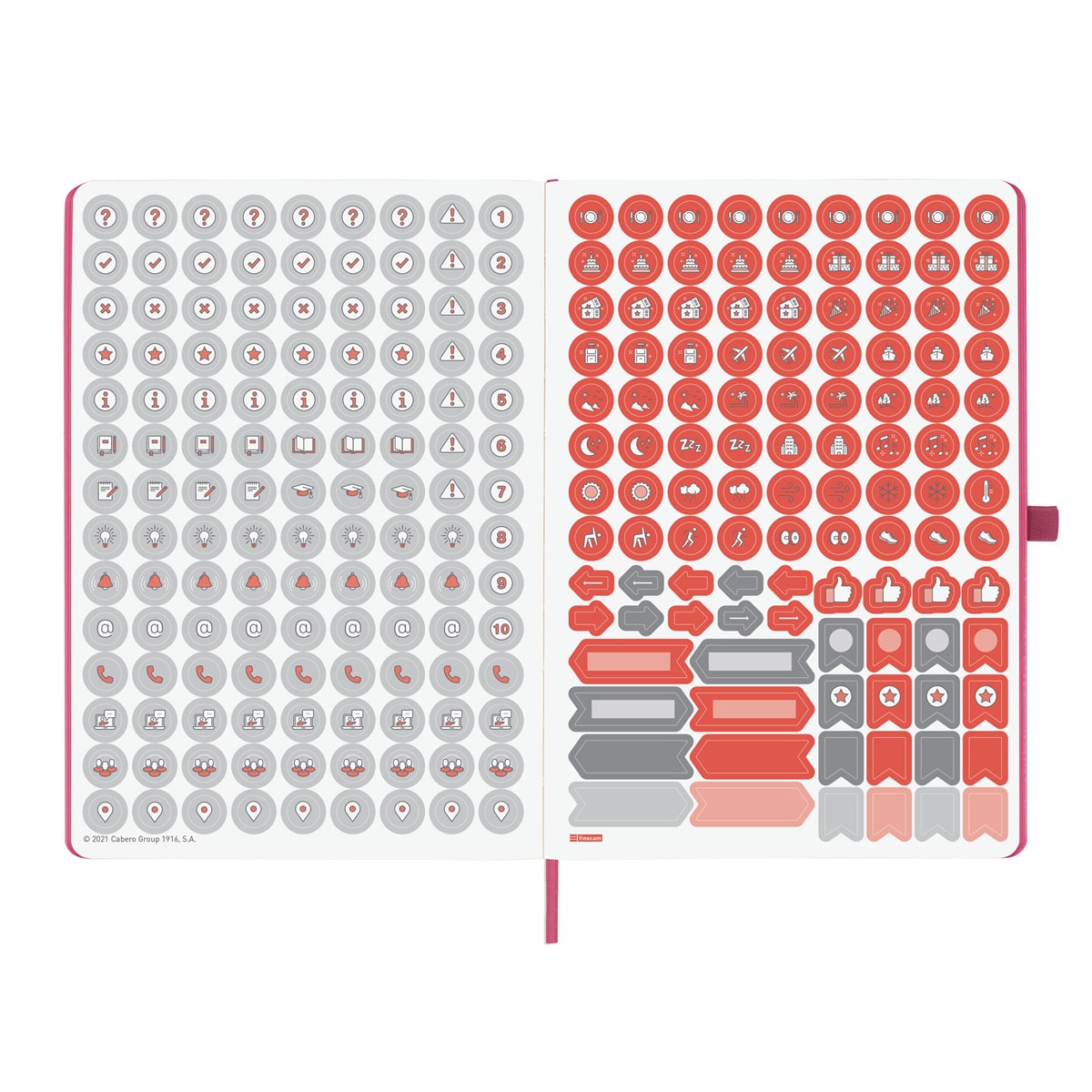 Cuaderno tapa blanda 72 hojas 80 g m2 Modern A5-148x210 mm liso Finocam celeste Azul-2