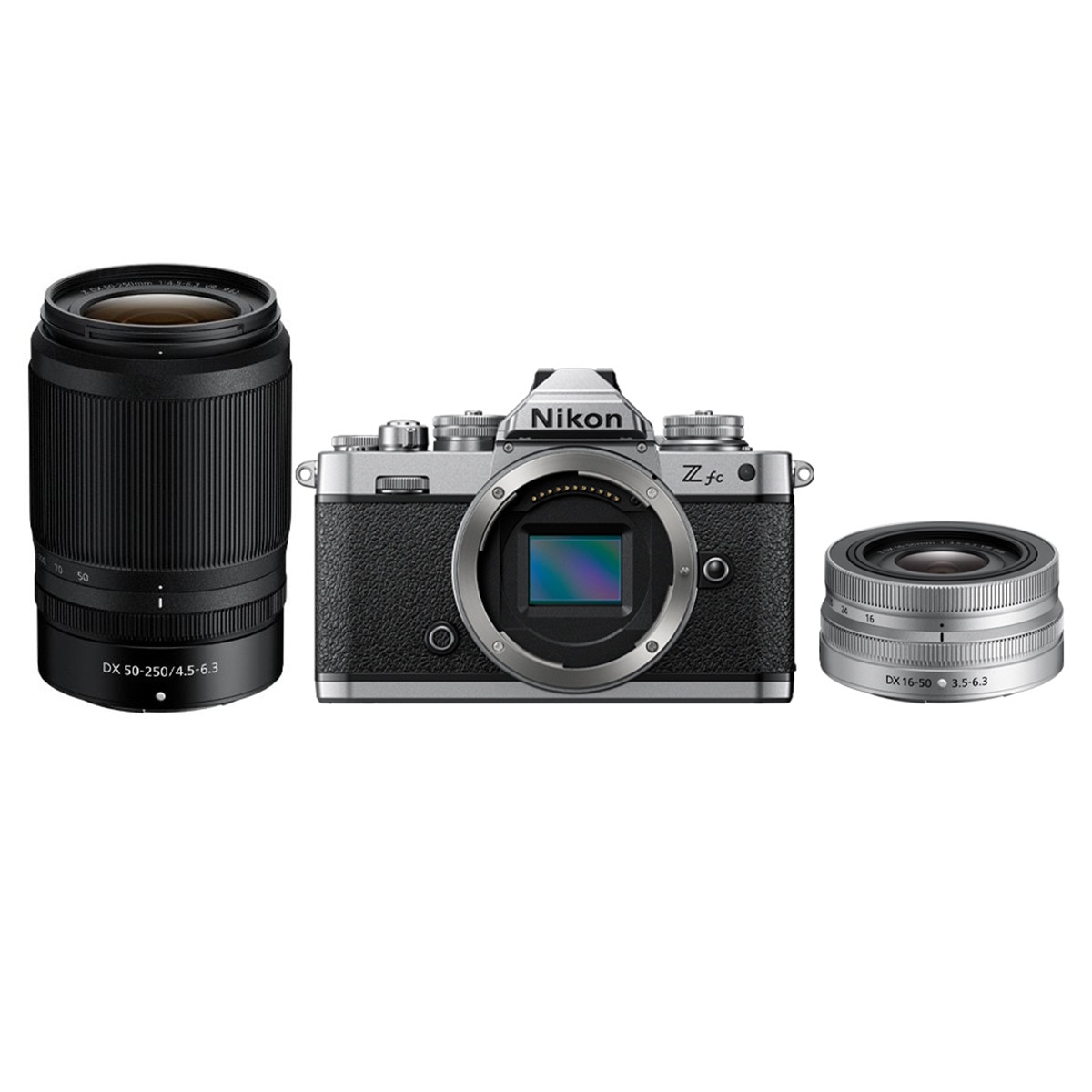 Cámara Evil Nikon Z fc con Objetivos DX 16-50mm VR y DX 50-250 VR Negro / Plata-7