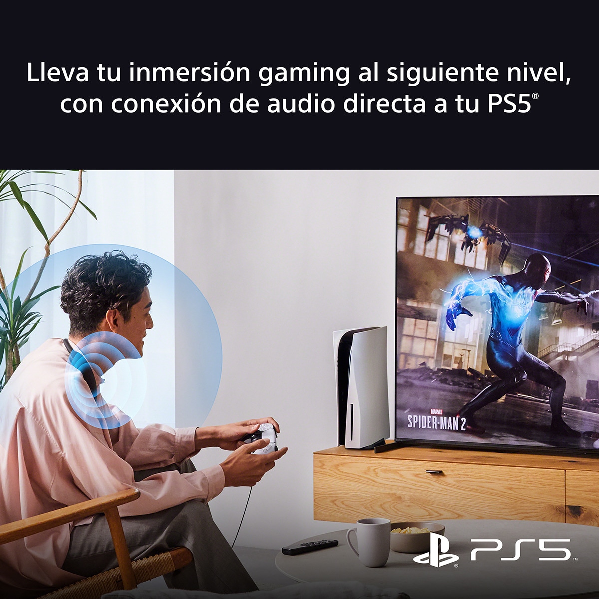 Altavoz de cuello Sony BRAVIA Theatre Bar U, Dolby Atmos, Bluetooth, Doble emparejamiento, función para gaming PS5, 360 Spatial Sound personalizable Negro-4