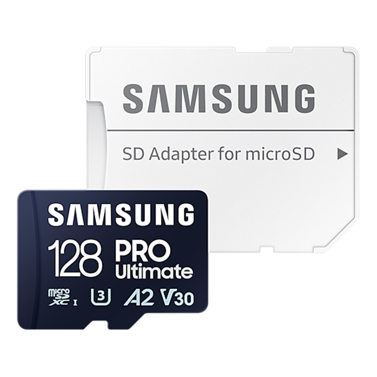 Tarjeta de memoria microSDXC Samsung PRO Ultimate 128GB, A2, V30 + Adaptador SD Blanco-2