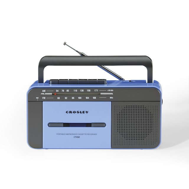 Imagem 0 de Leitor de cassetes Crosley com rádio e Bluetooth azul