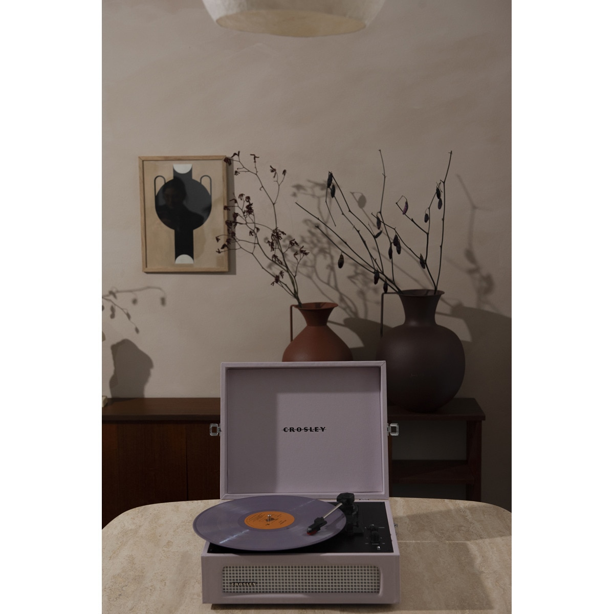 Gira-discos Modern Marketing Concepts INC Bluetooth Crosley Voyager rosa Rosa-9