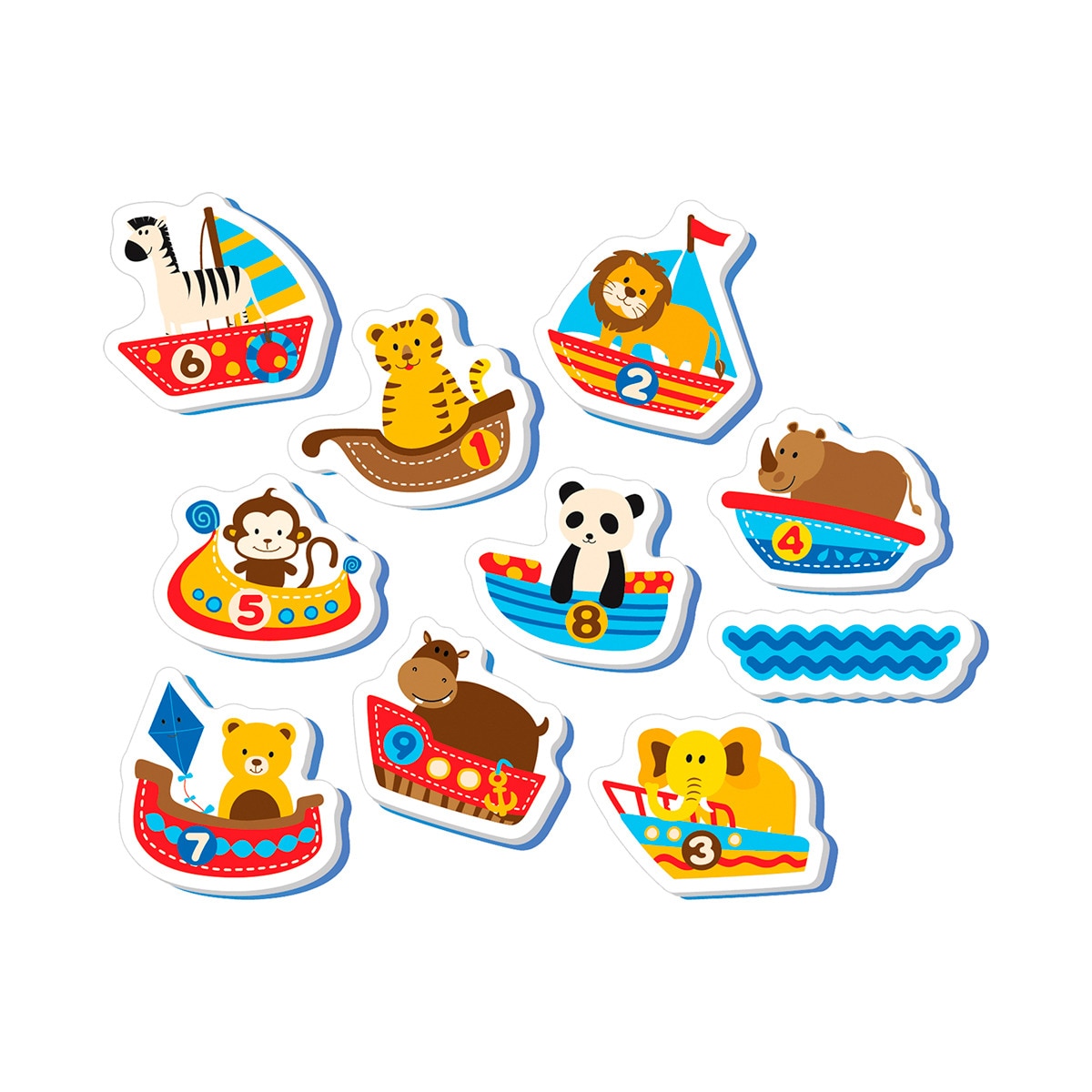 Set juguetes baño espuma "Barcos y animalitos" Multicolor-1