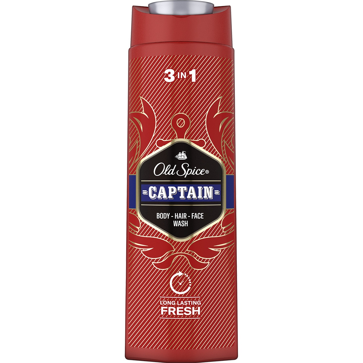 gel de baño y champú Captain frasco 400 ml