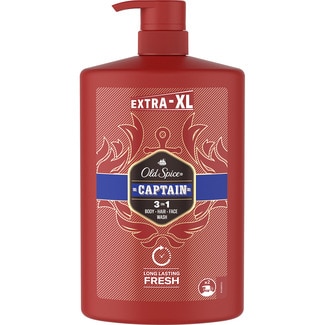 gel de baño 3 en 1 Captain dosificador 1 l - Old Spice