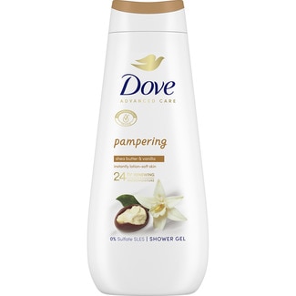gel de baño Pampering Vainilla frasco 400 ml 0% sulfatos - Dove