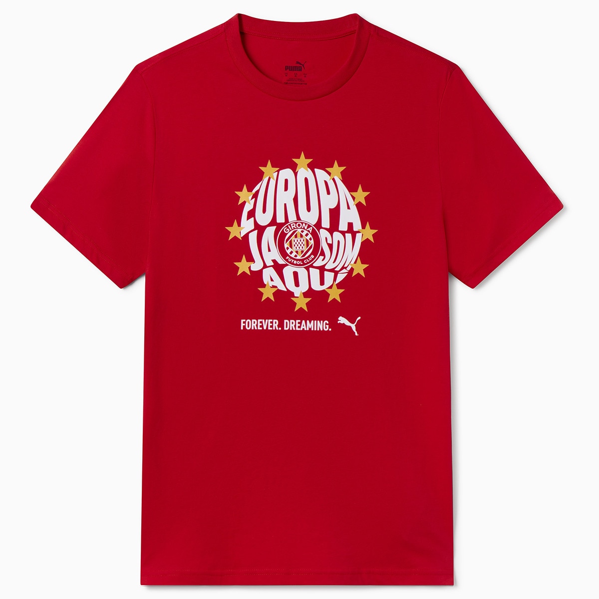 T-shirt Unissexo Europa Tee Girona FC Vermelho-1