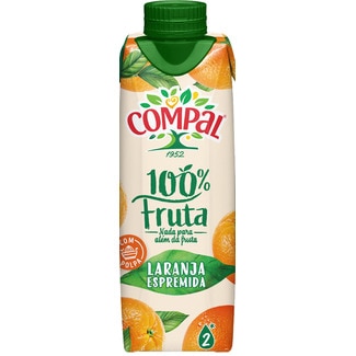 Laranja 100% Fruta embalagem 30 cl - Compal