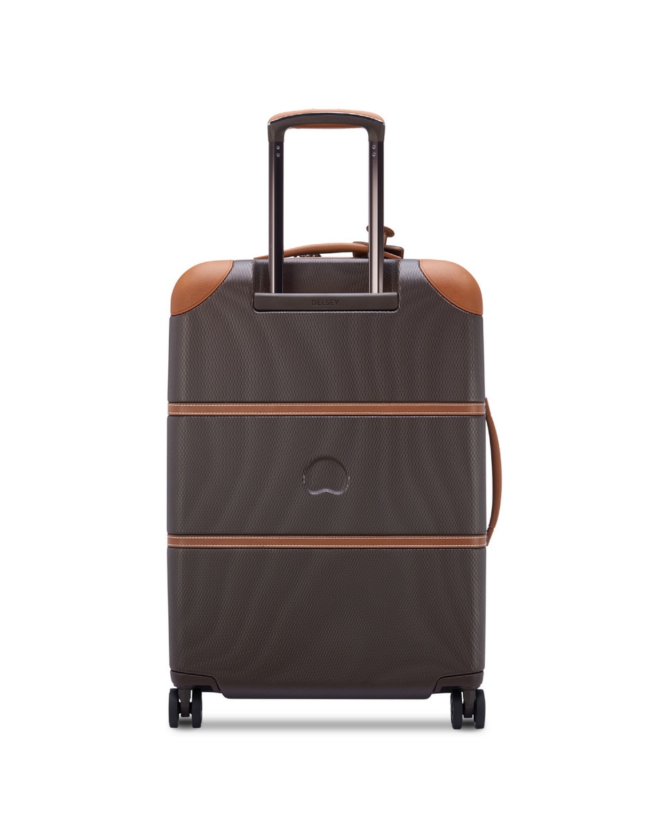 Mala De Viagem Bordo 4 Rodas Duplas Exp 69 Cm Castanho-4