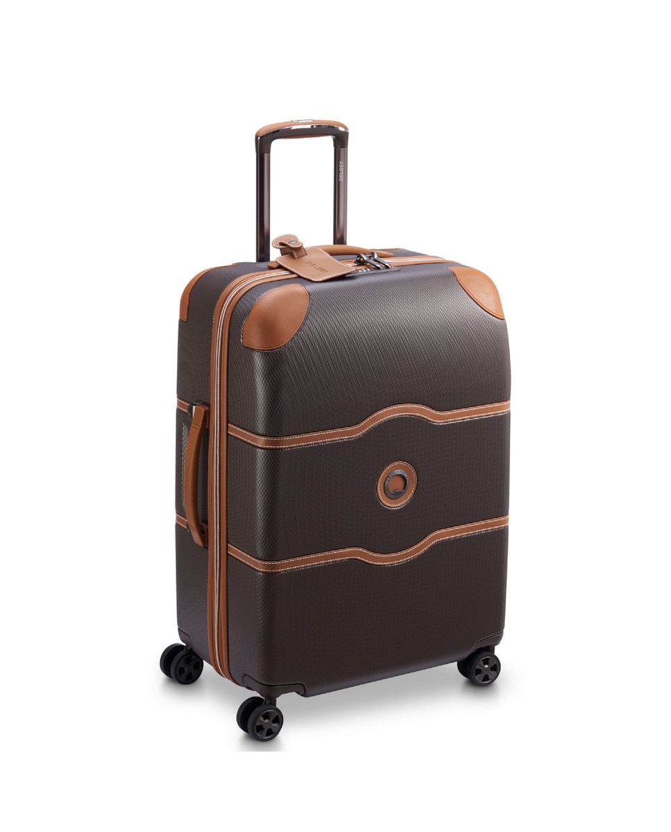 Mala De Viagem Bordo 4 Rodas Duplas Exp 69 Cm Castanho-2