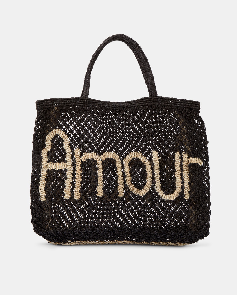 Imagem 0 de Mala Pequena Modelo Amour Word Bag - Preto