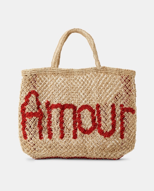 Imagem 0 de Mala Pequena Modelo Amour Word Bag - Cru