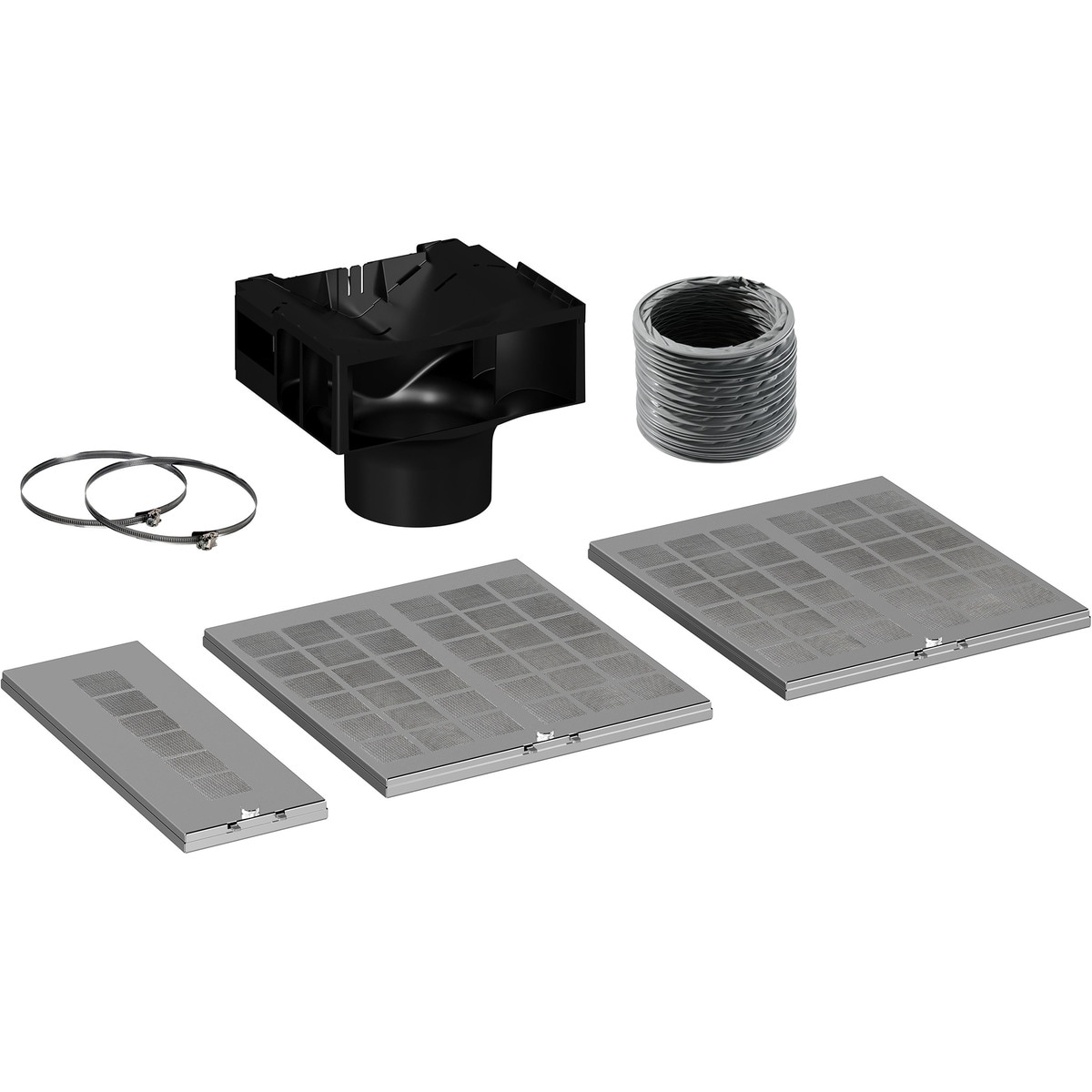 Kit de recirculación de larga duración Bosch para campanas - DWZ1BK1S1 Inox-1