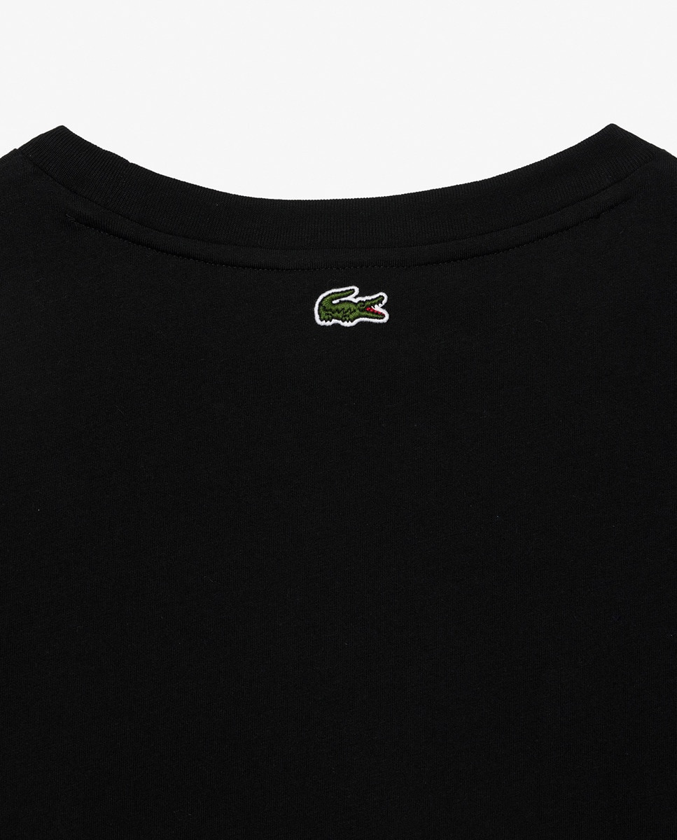 Camisola de Malha com Estampado e em Algodão Preto-6