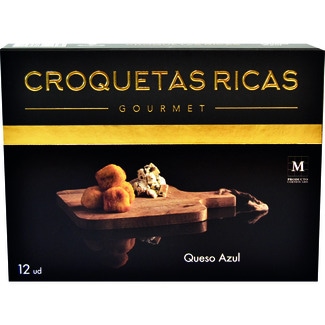 Gourmet croquetas de queso azul 100% caseras estuche 300 g - Croquetas Ricas