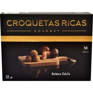 Gourmet croquetas de boletus edulis 100% caseras estuche 300 g - Croquetas Ricas