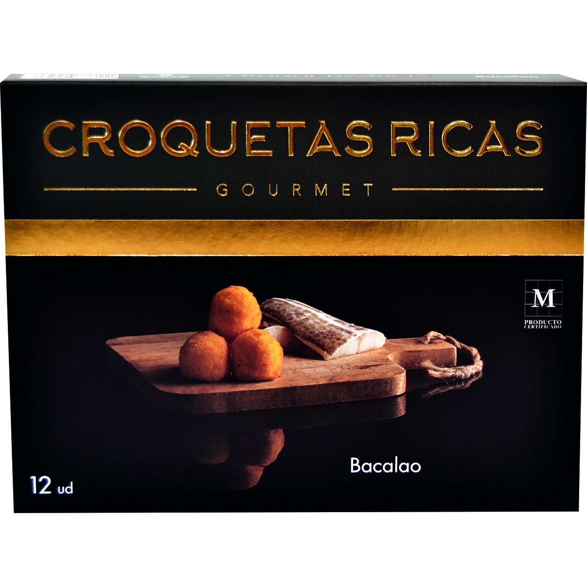 Gourmet croquetas de bacalao 100% caseras estuche 300 g