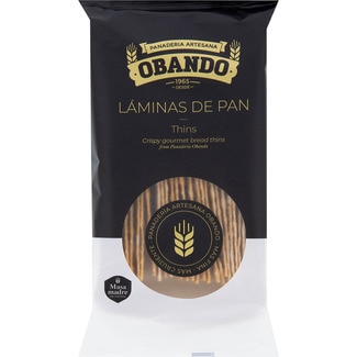 láminas de pan crujientes bolsa 150 g - Obando