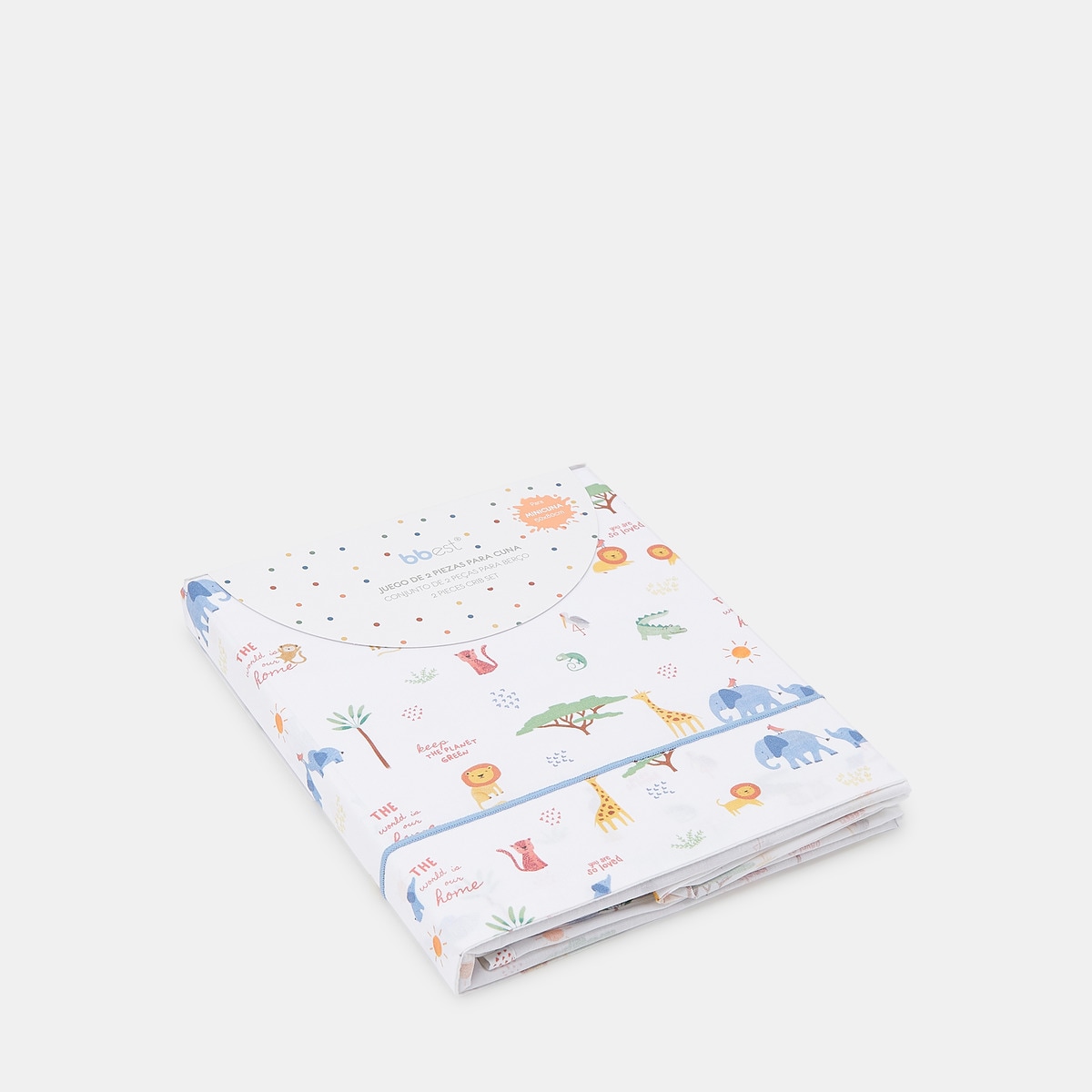 Conjunto de Lençóis Jungle 2 Peças Estampado (Disponível em Várias Medidas) Multicolor-5