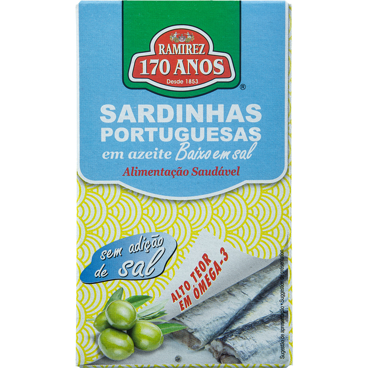 Sardinhas em Azeite Baixo em Sal lata 125 g
