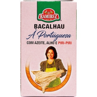 Bacalhau à Portuguesa com Azeite, Alho e Piri-Piri lata 120 g - Ramirez