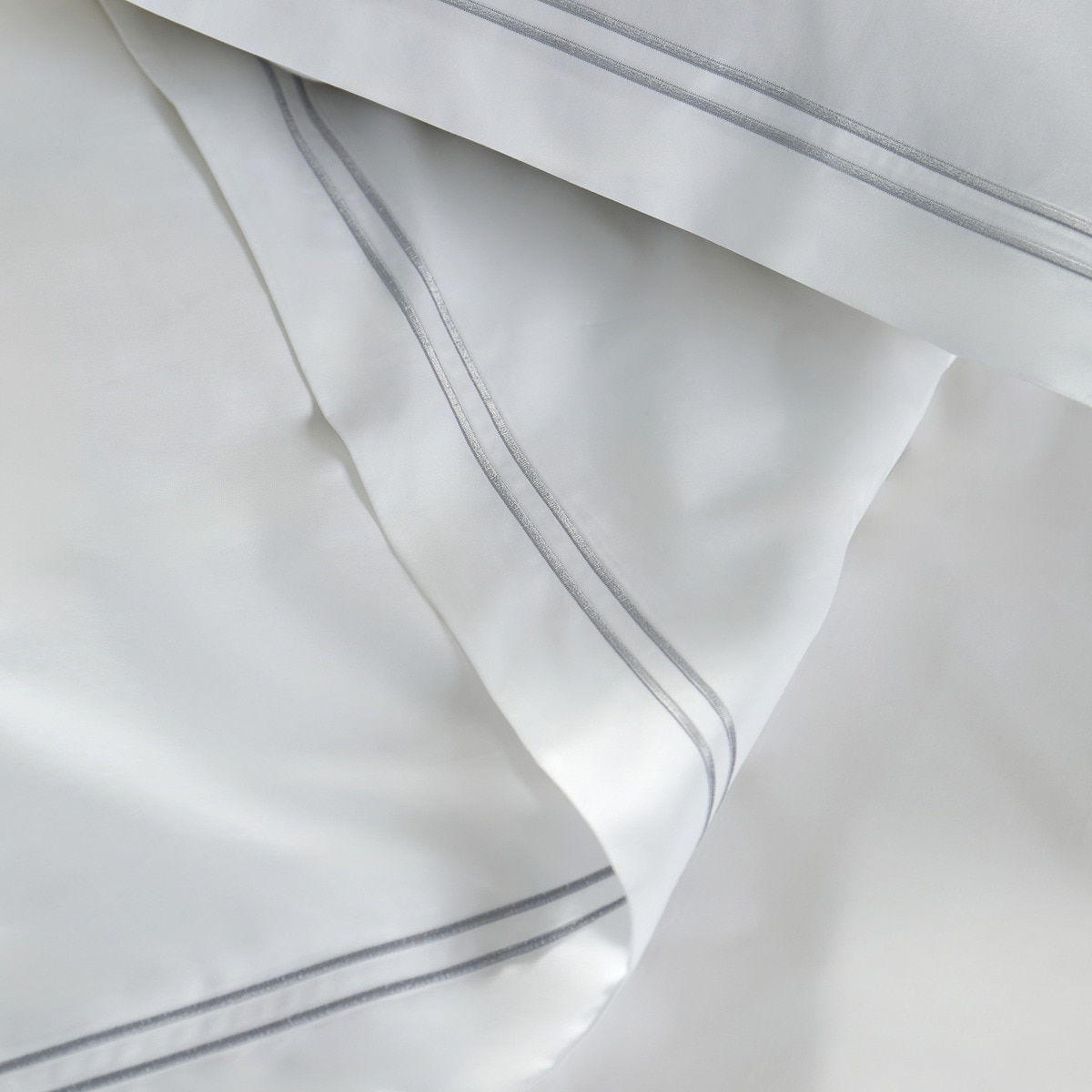 Juego de funda nórdica percal algodón egipcio 400 hilos Hotel El Corte Inglés Gris-2