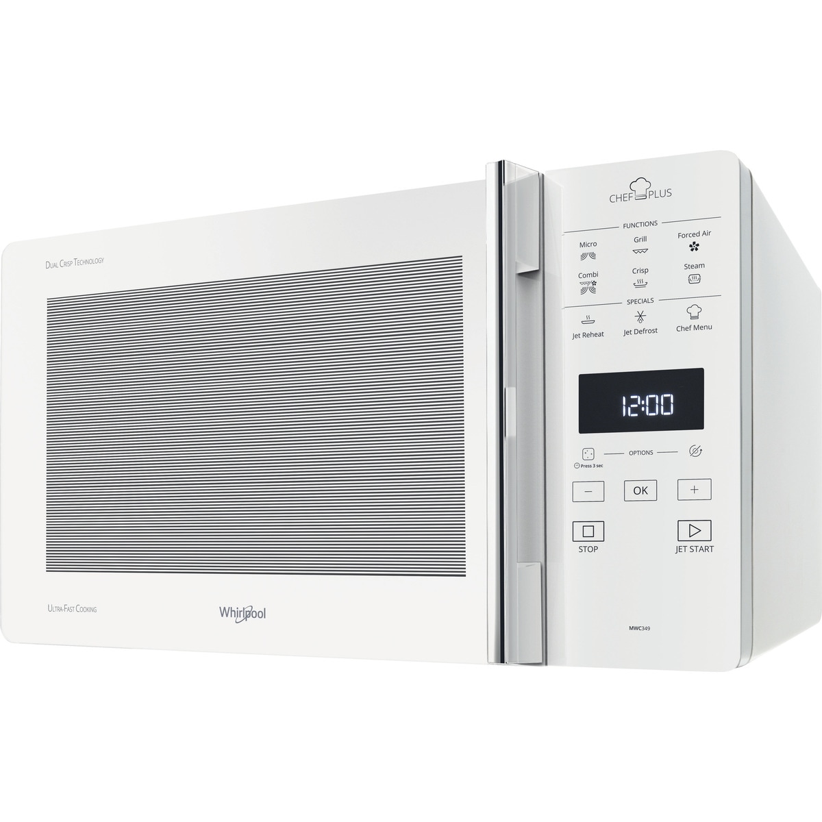 Microondas convección Whirlpool 25 litros y grill - MCP 349 WH Blanco-1