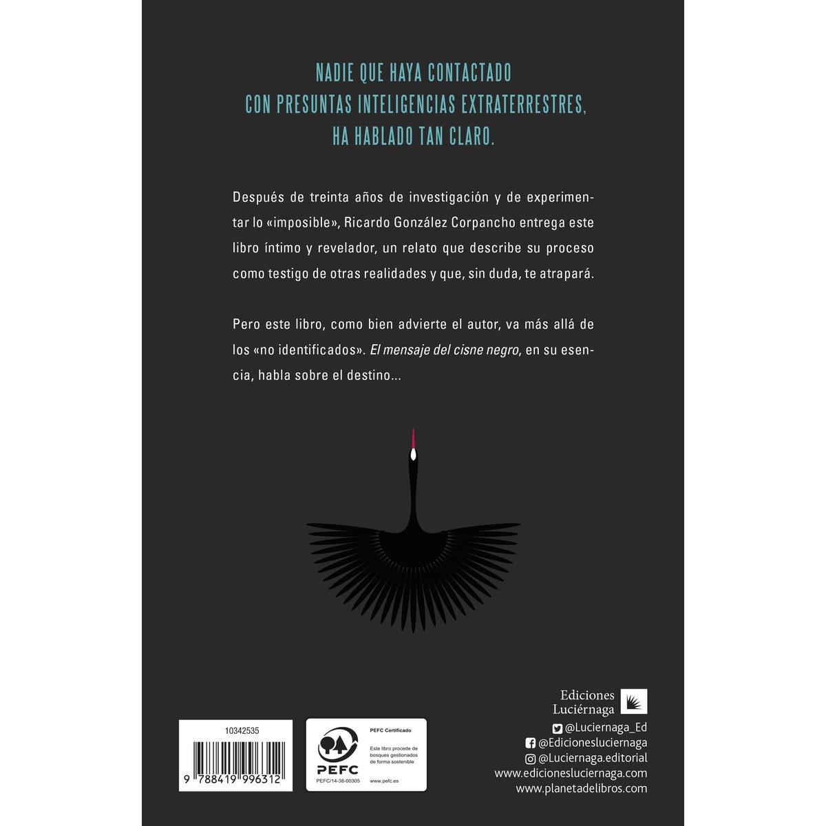 El mensaje del cisne negro (Capa mole com abas) 2
