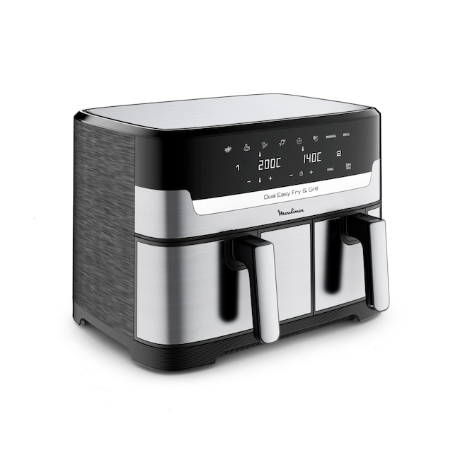 Imagen 0 de Freidora de aire Moulinex Dual Easy Fry & Grill con capacidad de 8,3 litros