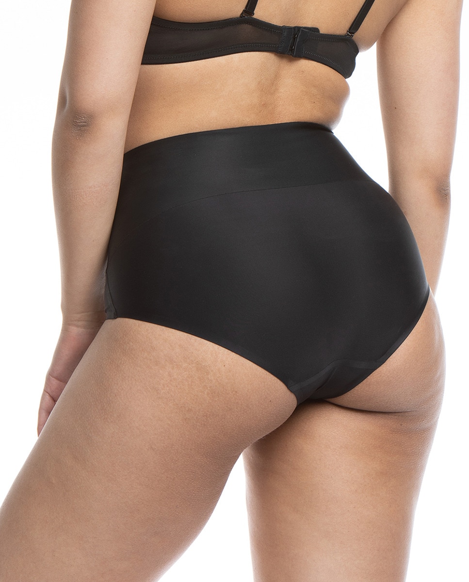 Cueca Tipo Cinta Moldadora com Costuras Planas para Total Invisibilidade Preto-2