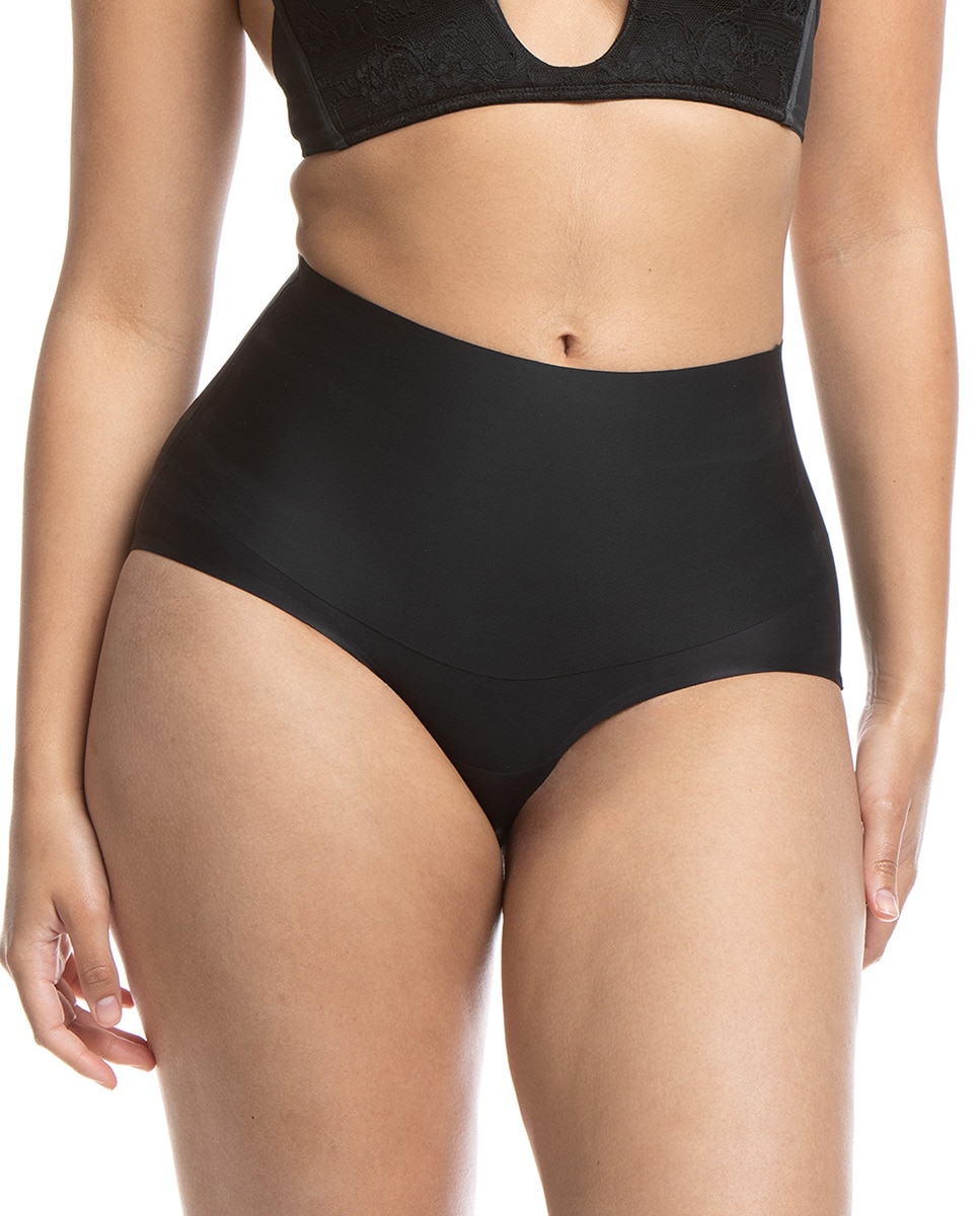 Cueca Tipo Cinta Moldadora com Costuras Planas para Total Invisibilidade Preto-1